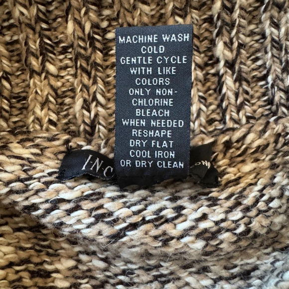 Vintage Y2K INC International Concepts Brown Short Sleeve Turtleneck Sweater - Picture 8 of 8